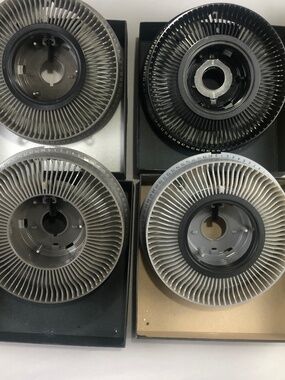 Lot of 4 Vintage Kodak Carousel Transvue 80 Slide Trays (80) 2x2 Slides Clean